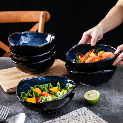 Ocean Blue Porcelain Bowl Set