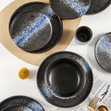 Stoneware Dinnerware Set in Blue