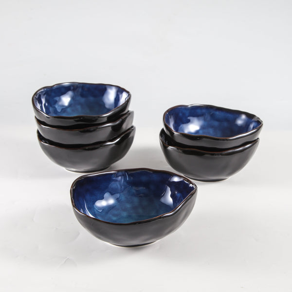 Ocean Blue Porcelain Bowl Set