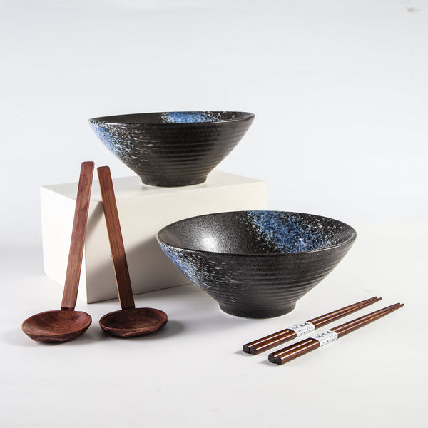 Stoneware Ramen Bowl Set