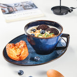 Ocean Blue Mug and Plate Set